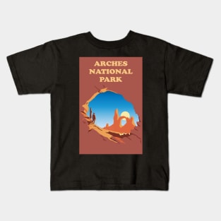 Arches National Park Minimalist Kids T-Shirt